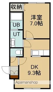 ブランシールK【2階】の間取り